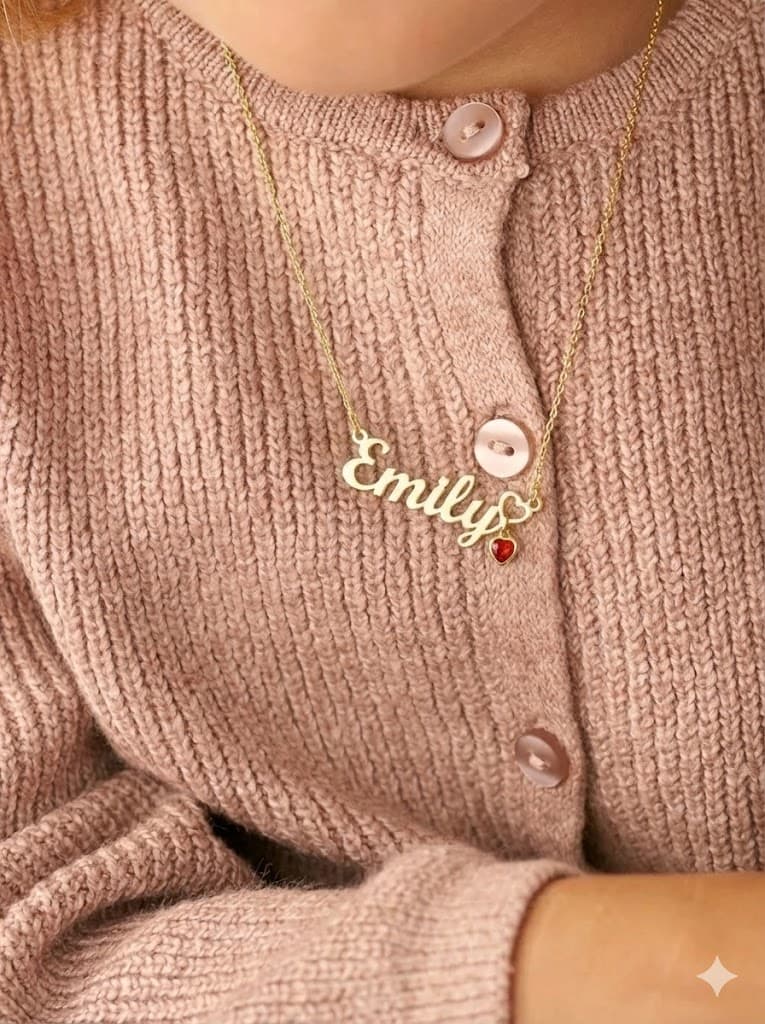 Emily - Gold Plated custom name necklace preview