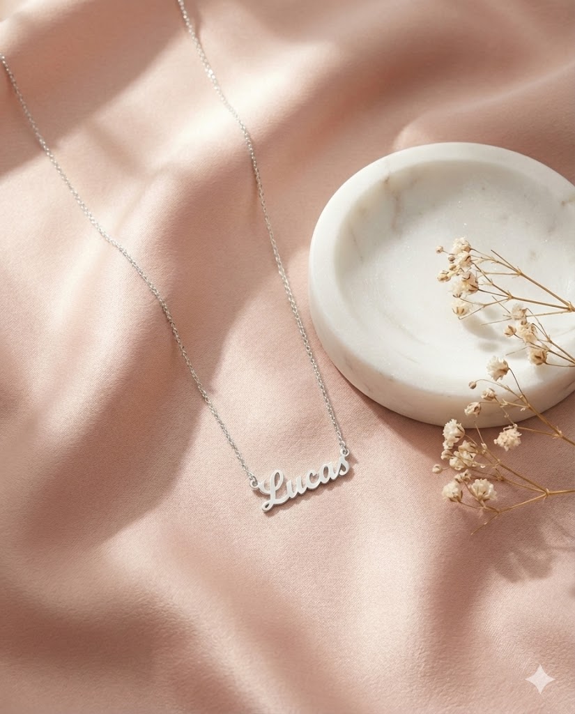 Lucas - Sterling Silver custom name necklace preview
